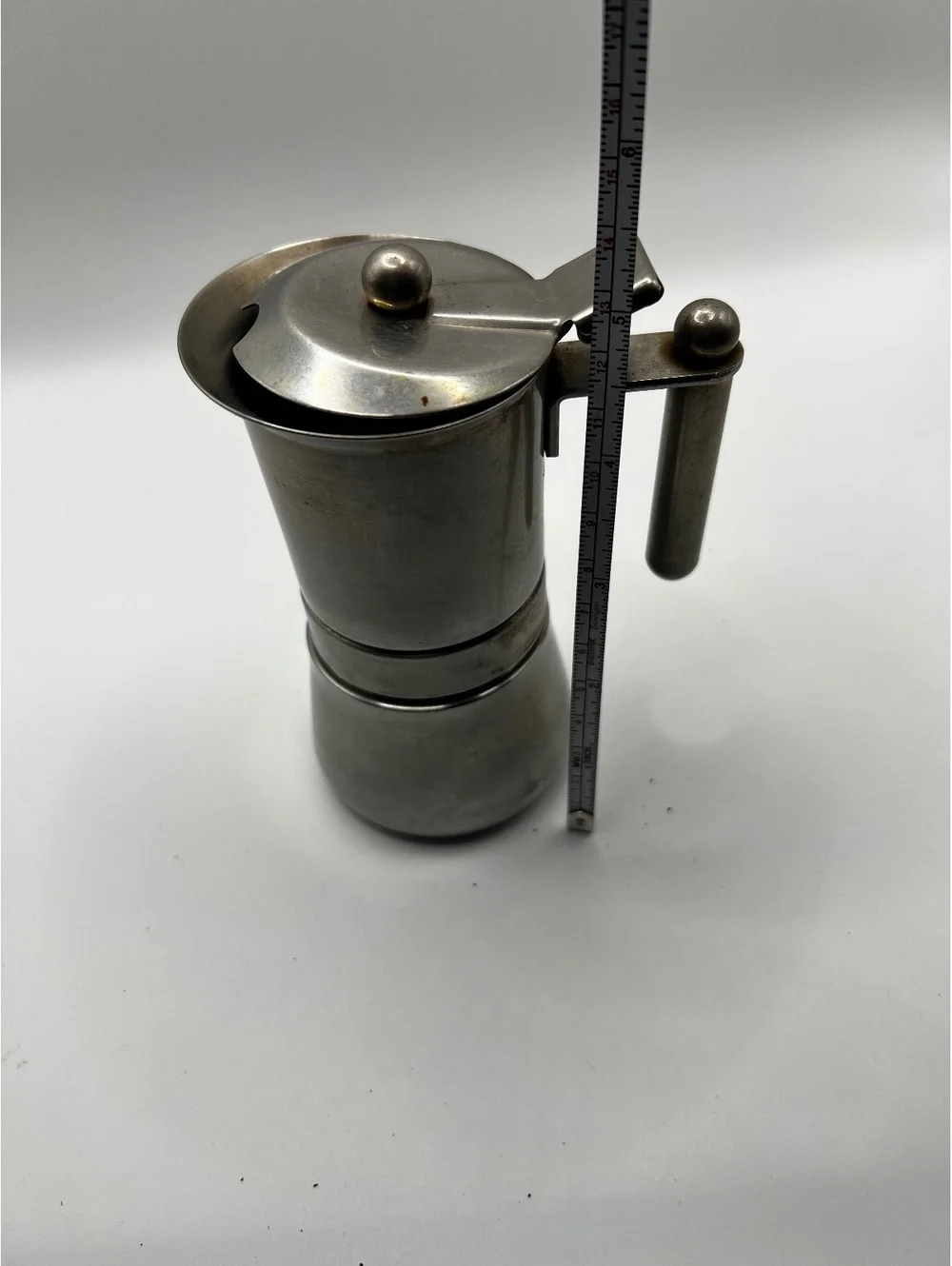 Vintage 18-10 Stainless Steel Single Cup Espresso Maker Made in Italy
